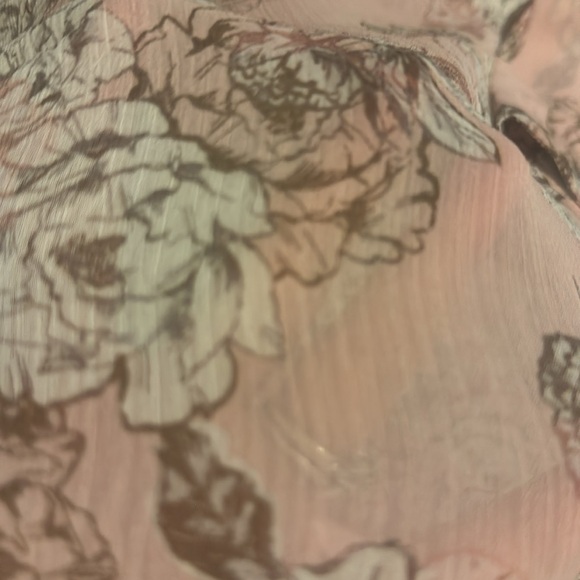 NWT KUT FROM THE KLOTH Women blouse Pink Floral V Neck 3/4 sleeves  size small - Picture 11 of 12